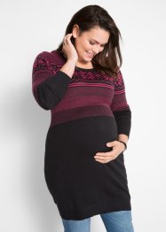 Těhotenské pletené šaty s norským vzorem, bpc bonprix collection