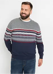 Svetr s norským vzorem a bavlnou, bonprix