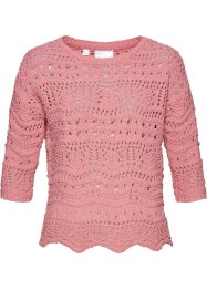 Ažurový svetr s recyklovaným polyesterem, bpc selection premium