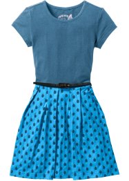 Dívčí šaty s páskem a organickou bavlnou, bpc bonprix collection