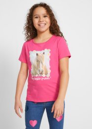 Dívčí tričko (2 ks v balení), organická bavlna, bpc bonprix collection