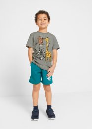 Tričko s oboustrannými pajetkami + krátké kalhoty, pro chlapce (2dílná souprava), bpc bonprix collection