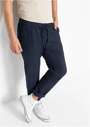 Chino kalhoty Regular Fit s podílem lnu, Straight, bonprix