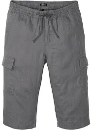 Cargo bermudy se lnem, Regular Fit, bonprix