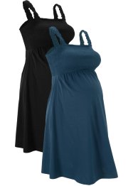 Těhotenské šaty z organické bavlny (2 ks), bpc bonprix collection