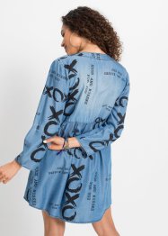 Džínové šaty s nápisy z TENCEL™ Lyocell, RAINBOW