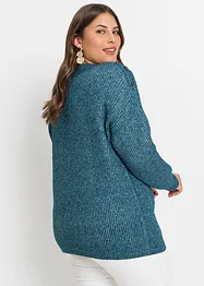 Oversize svetr s knoflíky, bonprix