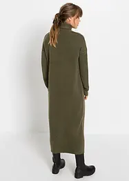 Pletené šaty s rolákovým límcem, bonprix