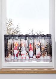 Vitrážková LED záclona s vánočním potiskem, bpc living bonprix collection