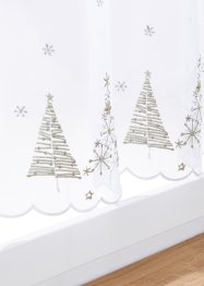 Vitrážková záclona s vánoční výšivkou, bpc living bonprix collection