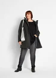 Tričko s dlouhým rukávem, ze směsi bavlny a viskózy, bonprix