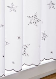 Vitrážková záclona s výšivkou hvězd, bpc living bonprix collection