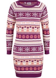 Pletené šaty s vánočním vzorem, bpc bonprix collection