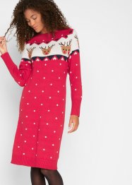 Vánoční pletené šaty se soby, bpc bonprix collection