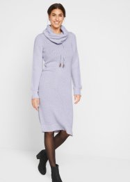 Pletené šaty s šálovým límcem, bpc bonprix collection