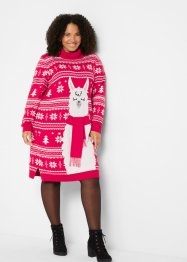 Vánoční pletené šaty se zvířecím motivem, bpc bonprix collection