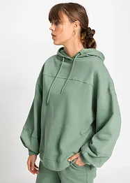 Oversize mikina s kapucí, z měkké bavlněné směsi, bonprix