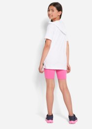 Dívčí sportovní souprava, tričko+krátké legíny (2dílná), bpc bonprix collection