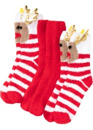 Ponožky na doma s dárkovým lístkem (3 páry), bpc bonprix collection