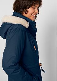 Vatovaná parka s umělou kožešinou, bpc bonprix collection