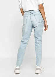 Džíny Mom s obnošenými efekty, High Waist, bonprix