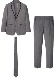 3dílný oblek Slim Fit: sako, kalhoty, kravata, bpc selection