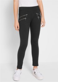 Strečové kalhoty pro dívky, s postranními zipy, bpc bonprix collection