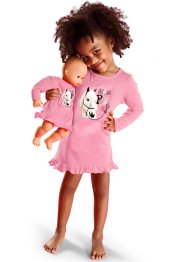 Dívčí noční košile + košilka pro panenku (2dílná souprava), bpc bonprix collection