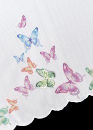 Vitrážková záclona s výšivkou motýlů, bonprix
