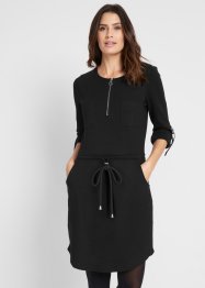 Šaty z těžké bavlny s kapsami, po kolena, bpc bonprix collection