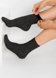 Termo ponožky s lesklou přízí (4 páry), bpc bonprix collection