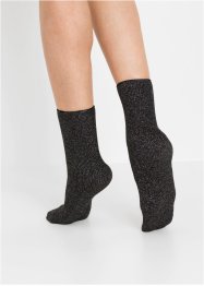 Termo ponožky s lesklou přízí (4 páry), bpc bonprix collection