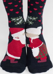 Vánoční ponožky (3 páry) s organickou bavlnou, bpc bonprix collection
