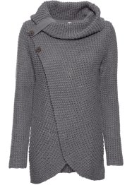 Pletený svetr s knoflíky, BODYFLIRT boutique