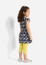Dívčí žerzejové šaty + 3/4 legíny (2dílná souprava), bpc bonprix collection