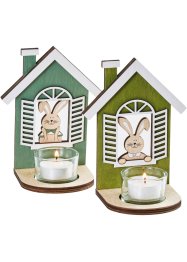 Svícen na čajovou svíčku s velikonočním zajíčkem, bpc living bonprix collection