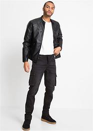 Cargo džíny Slim Fit Straight, bez zapínání, RAINBOW