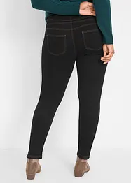 High Waist jeggings, ealstické, s termo funkcí, pohodlná pasovka, bonprix