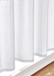 Bavlněná záclona z organické bavlny s krajkovým lemem, bpc living bonprix collection