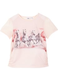 Dívčí tričko s fotografickým potiskem koně, bpc bonprix collection