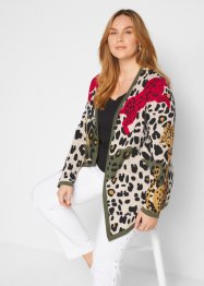 Pletený kabátek s leopardím vzorem, bpc selection