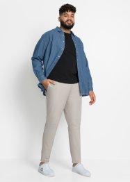 Strečové kalhoty bez zapínání v lesklém vzhledu Slim Fit, RAINBOW