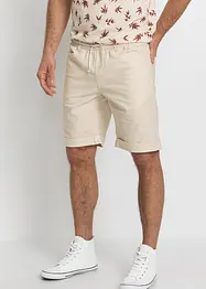 Bermudy bez zapínání, ze směsi lnu, Regular Fit, bonprix