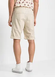 Bermudy bez zapínání, ze směsi lnu, Regular Fit, bonprix