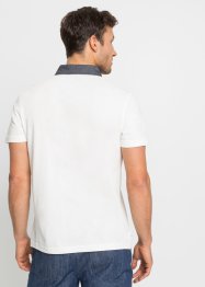 Pólo tričko s džínovým límečkem, krátký rukáv, John Baner JEANSWEAR