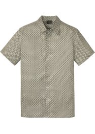 Lněná košile s krátkým rukávem a drobným potiskem, bpc selection