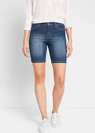 Straight džínové bermudy, Mid Waist, bonprix