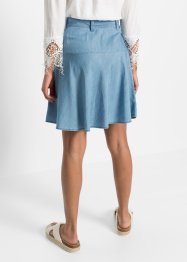 Džínová sukně s volány, z lyocellu TENCEL™, RAINBOW