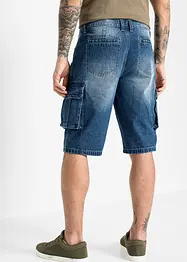 Džínové Cargo bermudy, Relaxed Fit, bonprix