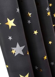 Zatemňovací záclona s lesklým potiskem hvězd (1 ks), bpc living bonprix collection
